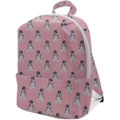 Cute Husky Zip Up Backpack by SychEva