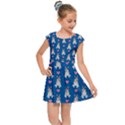 Little Husky With Hearts Kids  Cap Sleeve Dress View1