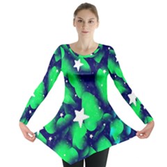 Space Odyssey  Long Sleeve Tunic  by notyouraveragemonet