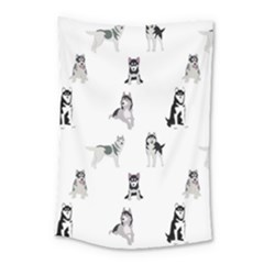 Husky Dogs Small Tapestry by SychEva