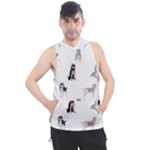 Husky Dogs With Sparkles Men s Sleeveless Hoodie