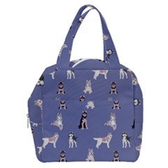 Husky Dogs With Sparkles Boxy Hand Bag