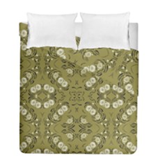 Folk Flowers Print Floral Pattern Ethnic Art Duvet Cover Double Side (full/ Double Size) by Eskimos