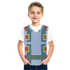 Abstract Pattern Geometric Backgrounds   Kids  Basketball Tank Top by Eskimos