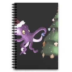 Octopus Black 5 5  X 8 5  Notebook by Blueketchupshop