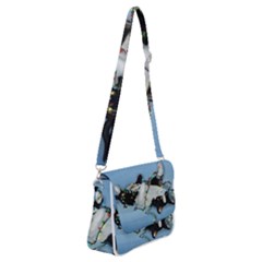 Christmas Cat Shoulder Bag With Back Zipper by Blueketchupshop