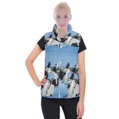 Christmas Cat Women s Button Up Vest