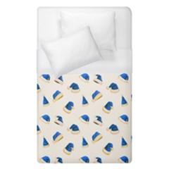 Blue Christmas Hats Duvet Cover (single Size)