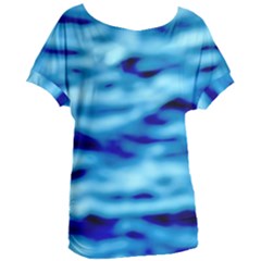 Blue Waves Abstract Series No4 Women s Oversized Tee by DimitriosArt