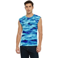 Blue Waves Abstract Series No4 Men s Raglan Cap Sleeve Tee by DimitriosArt