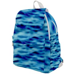 Blue Waves Abstract Series No4 Top Flap Backpack by DimitriosArt