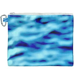 Blue Waves Abstract Series No4 Canvas Cosmetic Bag (xxxl) by DimitriosArt