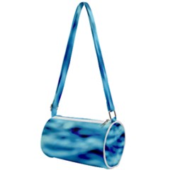 Blue Waves Abstract Series No4 Mini Cylinder Bag by DimitriosArt