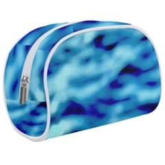 Blue Waves Abstract Series No4 Make Up Case (medium) by DimitriosArt