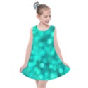 Light Reflections Abstract No9 Turquoise Kids  Summer Dress View1