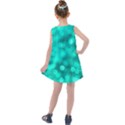 Light Reflections Abstract No9 Turquoise Kids  Summer Dress View2