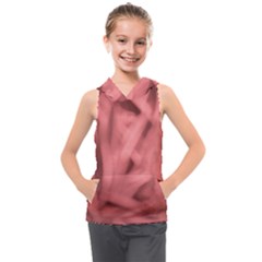 Red Flames Abstract No2 Kids  Sleeveless Hoodie by DimitriosArt