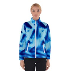 Blue Abstract 2 Women s Bomber Jacket by DimitriosArt