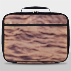 Pink  Waves Abstract Series No5 Full Print Lunch Bag by DimitriosArt