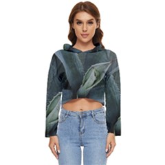 The Agave Heart Under The Light Women s Lightweight Cropped Hoodie by DimitriosArt