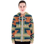 Abstract pattern geometric backgrounds   Women s Zipper Hoodie