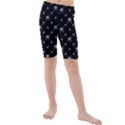 Grey And Black Alien Dancing Girls Drawing Pattern Kids  Mid Length Swim Shorts View1