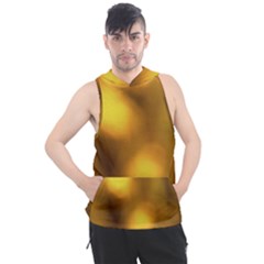 Orange Vibrant Abstract Men s Sleeveless Hoodie by DimitriosArt