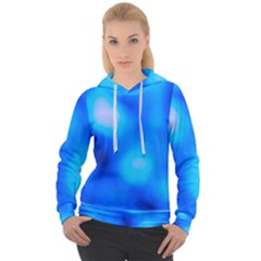 Blue Vibrant Abstract Women s Overhead Hoodie by DimitriosArt