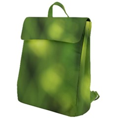 Green Vibrant Abstract No3 Flap Top Backpack by DimitriosArt