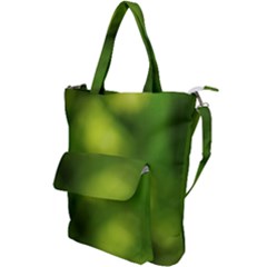 Green Vibrant Abstract No3 Shoulder Tote Bag by DimitriosArt