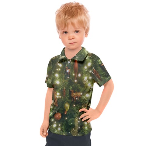 Christmas Tree Decoration Photo Kids  Polo Tee by dflcprintsclothing