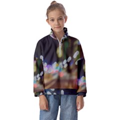 City Lights Series No4 Kids  Half Zip Hoodie by DimitriosArt