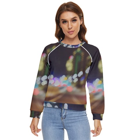 City Lights Series No4 Women s Long Sleeve Raglan Tee by DimitriosArt