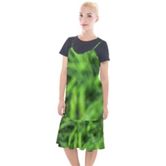 Green Abstract Stars Camis Fishtail Dress by DimitriosArt