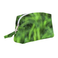 Green Abstract Stars Wristlet Pouch Bag (medium) by DimitriosArt