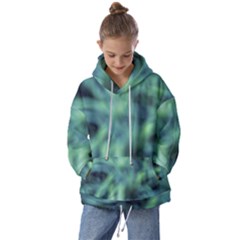 Blue Abstract Stars Kids  Oversized Hoodie by DimitriosArt