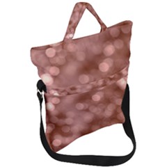 Light Reflections Abstract No6 Rose Fold Over Handle Tote Bag