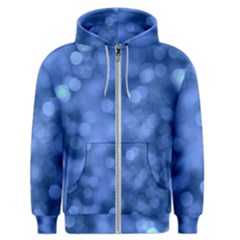 Light Reflections Abstract No5 Blue Men s Zipper Hoodie by DimitriosArt