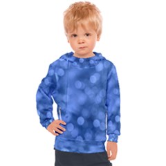 Light Reflections Abstract No5 Blue Kids  Hooded Pullover by DimitriosArt