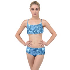 Light Reflections Abstract No8 Cool Layered Top Bikini Set