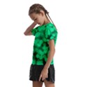 Light Reflections Abstract No10 Green Kids  Frill Chiffon Blouse View2