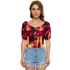 Lava Abstract Stars Button Up Blouse