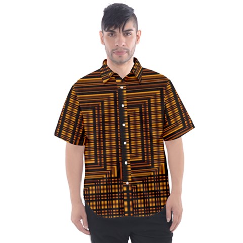 Gradient Men s Short Sleeve Shirt by Sparkle