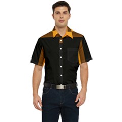 Gradient Men s Short Sleeve Pocket Shirt  by Sparkle