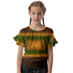 Gradient Kids  Cut Out Flutter Sleeves