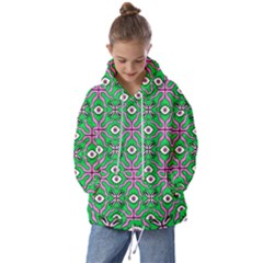 Abstract Illustration With Eyes Kids  Oversized Hoodie