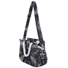 Bw Creepy Fantasy Scene Artwork Rope Handles Shoulder Strap Bag by dflcprintsclothing