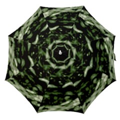 Green  Waves Abstract Series No5 Straight Umbrellas by DimitriosArt