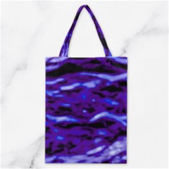 Purple  Waves Abstract Series No2 Classic Tote Bag by DimitriosArt
