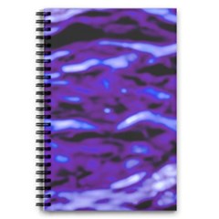 Purple  Waves Abstract Series No2 5 5  X 8 5  Notebook